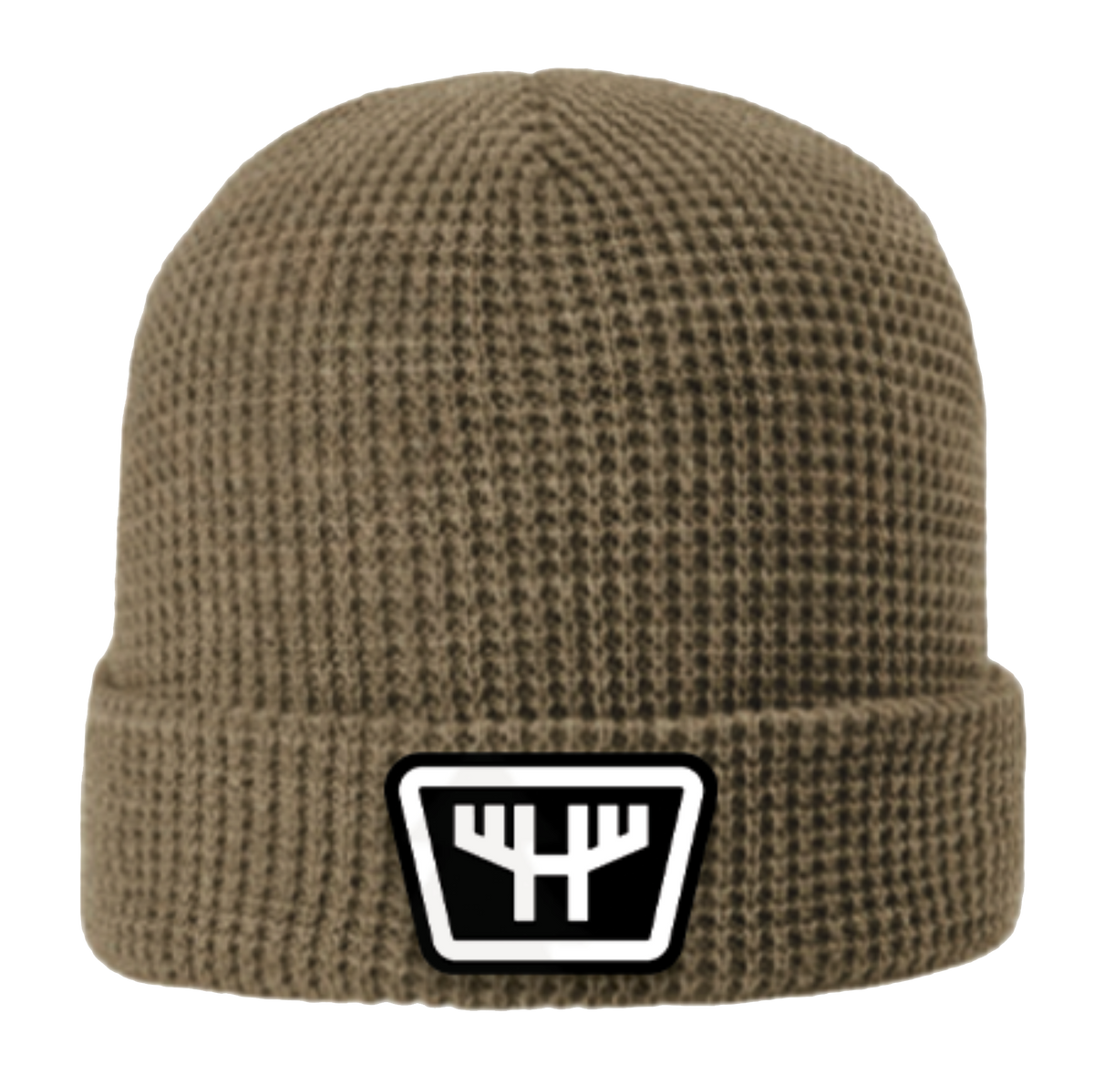 HUNTR Waffle Knit Patch Beanie