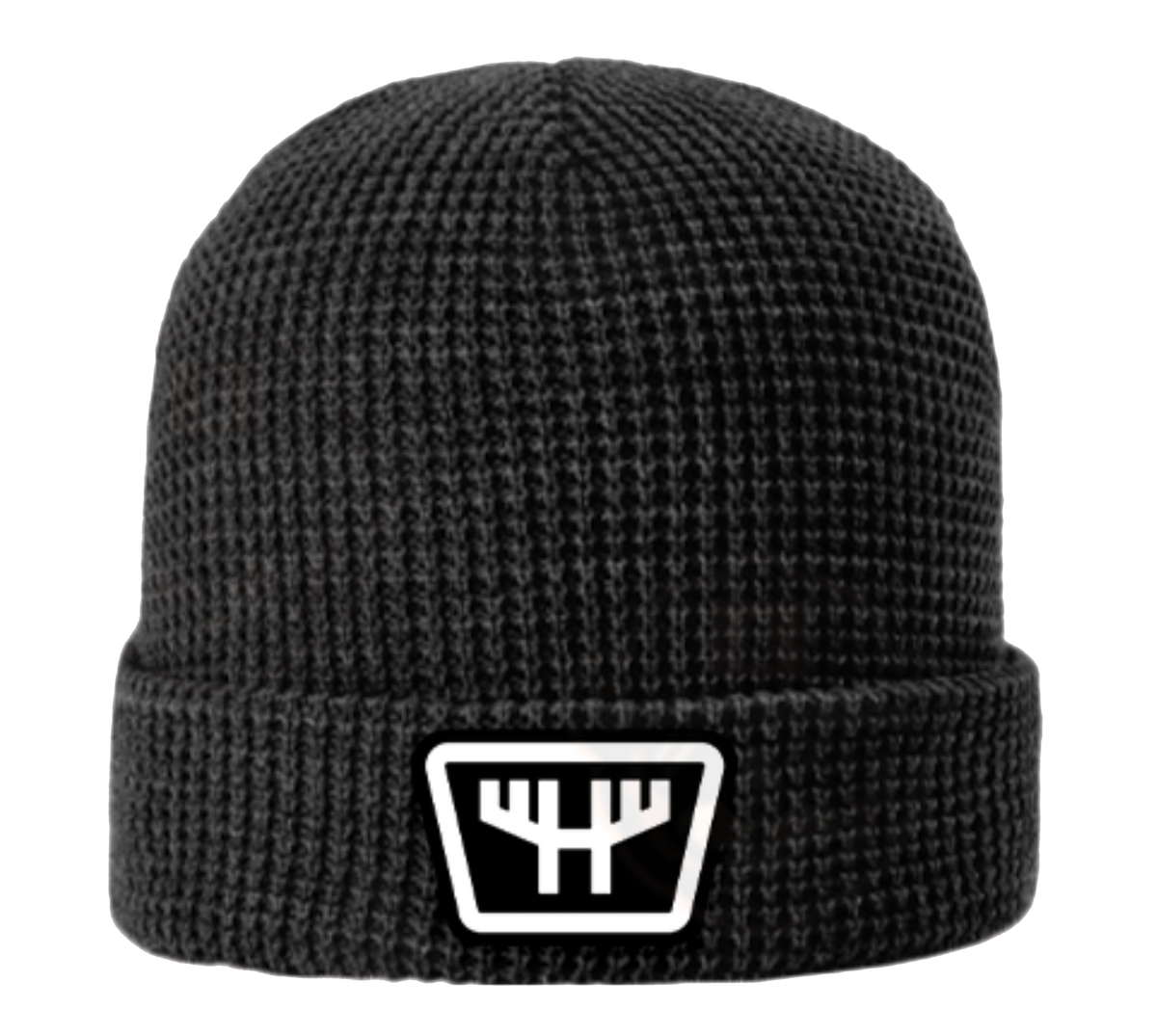 HUNTR Waffle Knit Patch Beanie