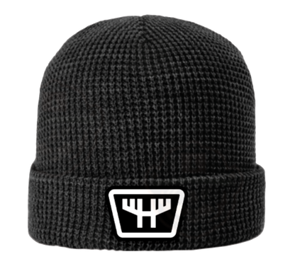 HUNTR Waffle Knit Patch Beanie