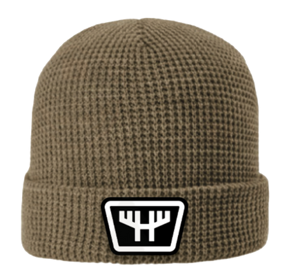 HUNTR Waffle Knit Patch Beanie
