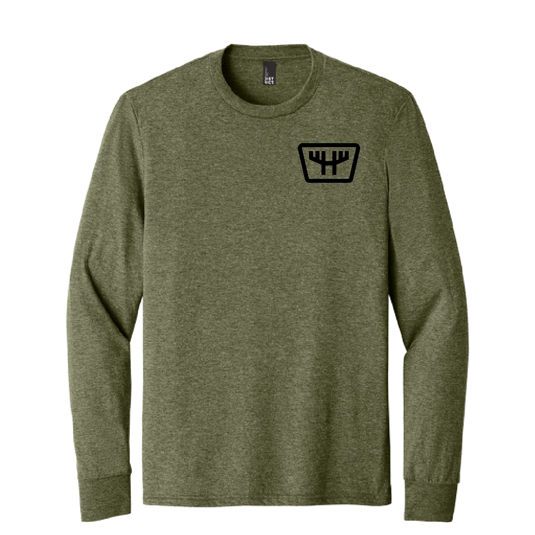 HUNTR Left Chest Logo LS Tee