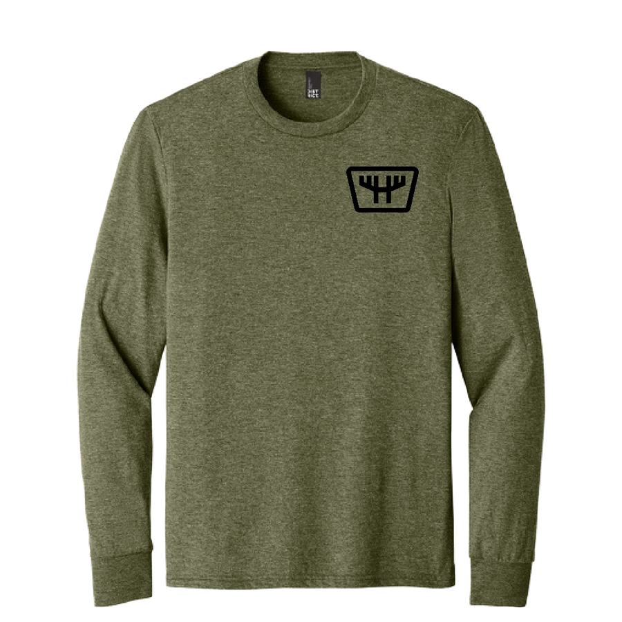 HUNTR Left Chest Logo LS Tee