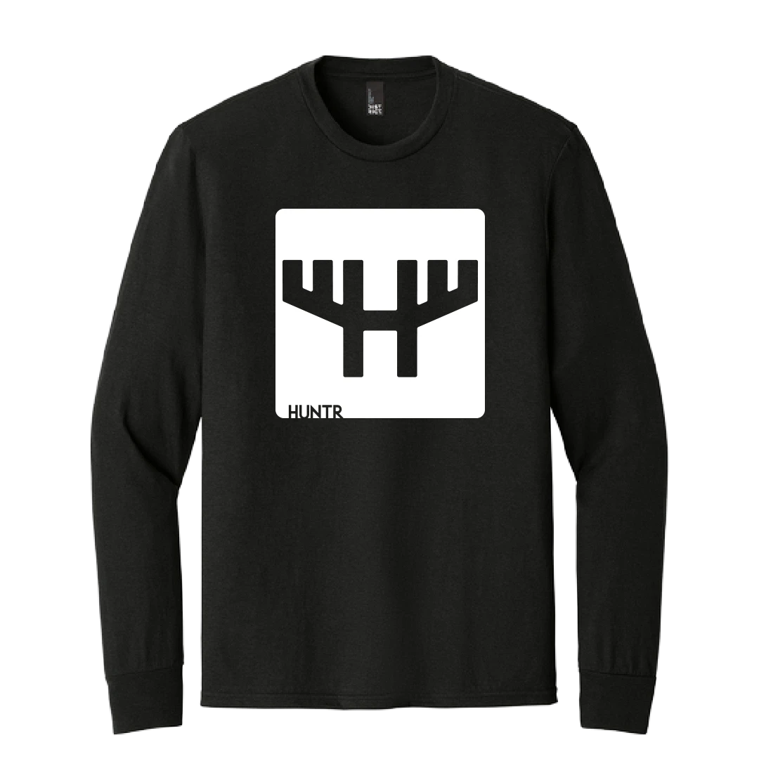HUNTR Shadow H Logo LS Tee