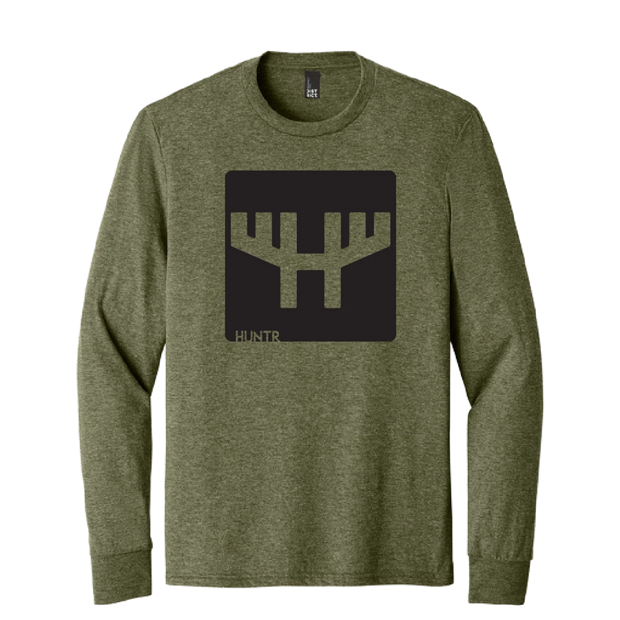 HUNTR Shadow H Logo LS Tee