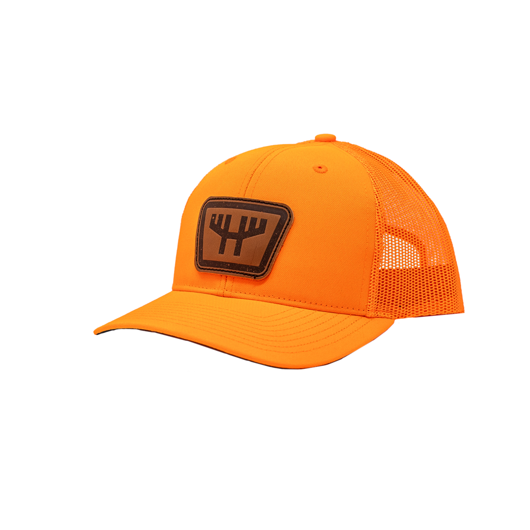 huntr h logo orange hat side