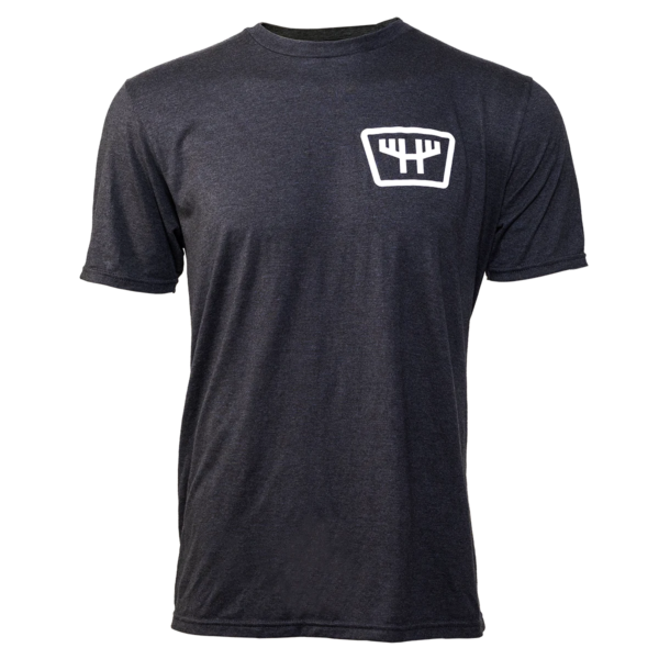 huntr chest logo ss tee charcoal