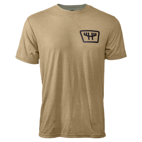 huntr chest logo ss tee coyote tan