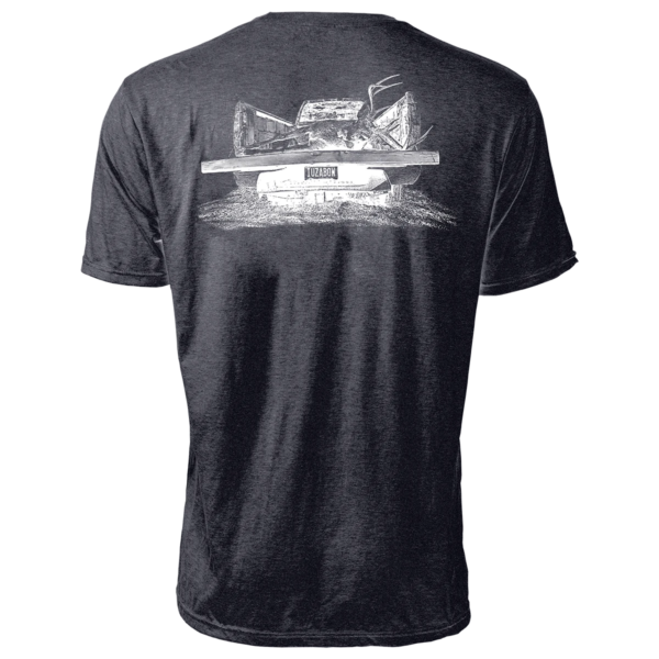 huntr truck graphic short sleeve tee charcoal