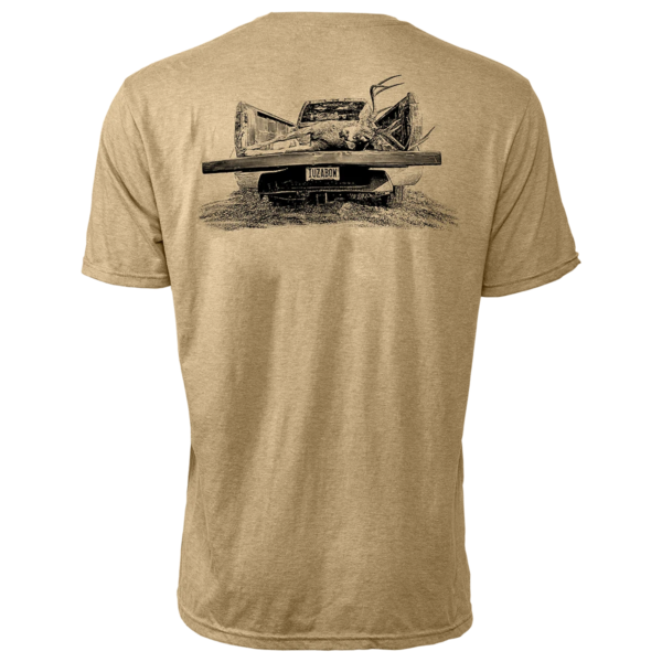 huntr truck graphic short sleeve tee coyote tan