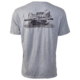 huntr truck graphic short sleeve tee heather gray